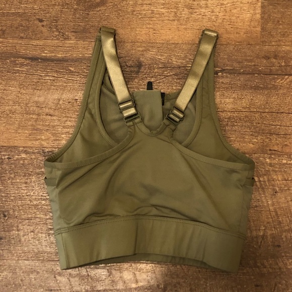 Olive green Gymshark sports bra - Picture 3 of 3